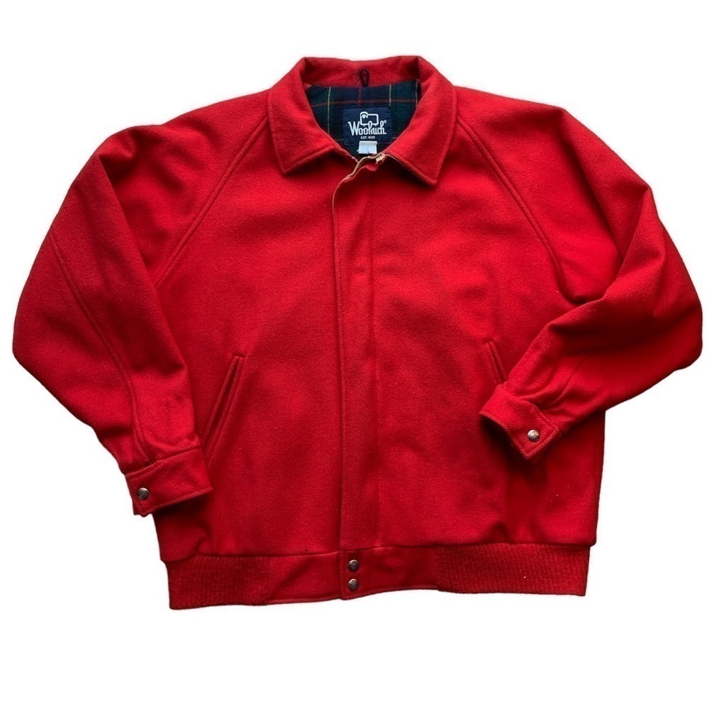 Woolrich | Woolrich Vintage 80s Wool Plaid Lined Bomber Jacket